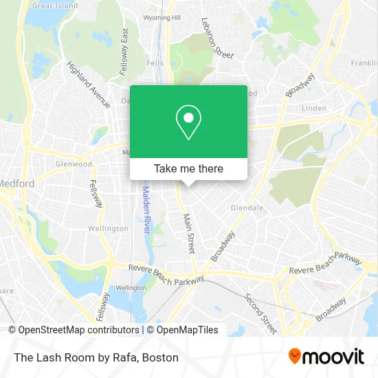 The Lash Room by Rafa map