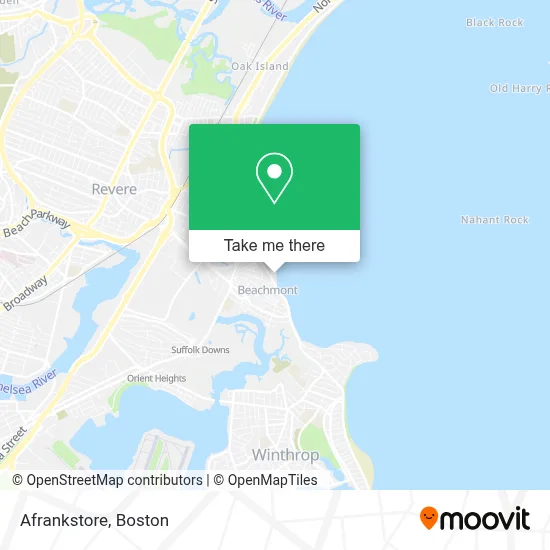Afrankstore map
