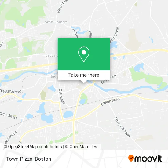 Town Pizza map