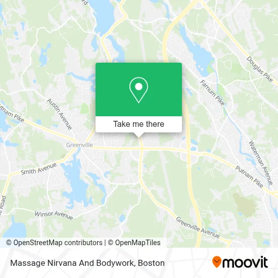 Massage Nirvana And Bodywork map