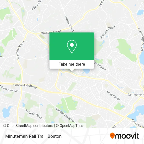 Minuteman Rail Trail map