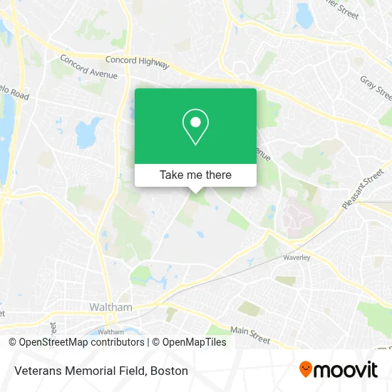 Veterans Memorial Field map