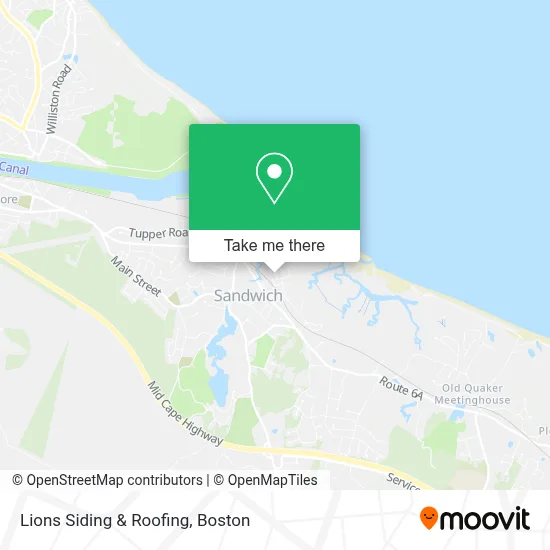 Lions Siding & Roofing map