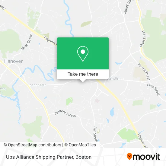 Ups Alliance Shipping Partner map