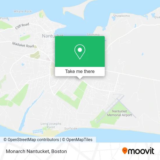 Monarch Nantucket map