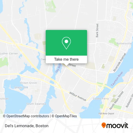 Del's Lemonade map