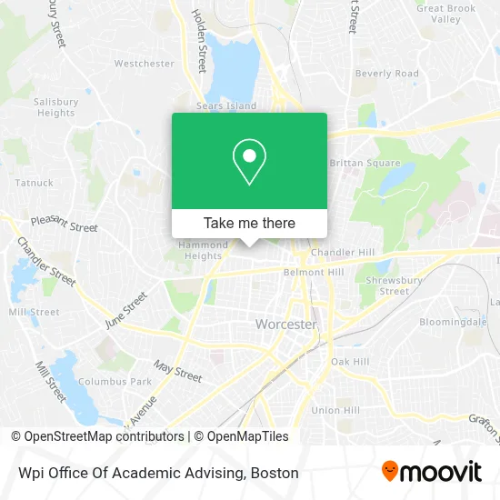 Wpi Office Of Academic Advising map