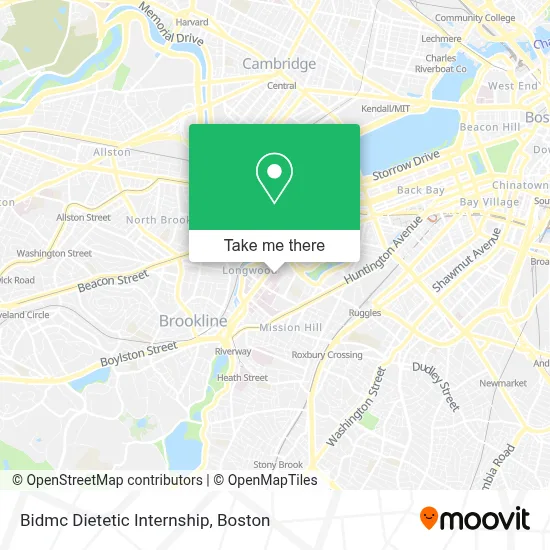 Bidmc Dietetic Internship map