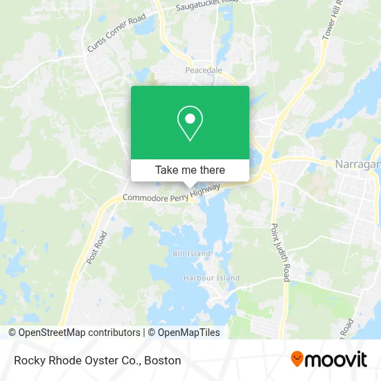 Rocky Rhode Oyster Co. map