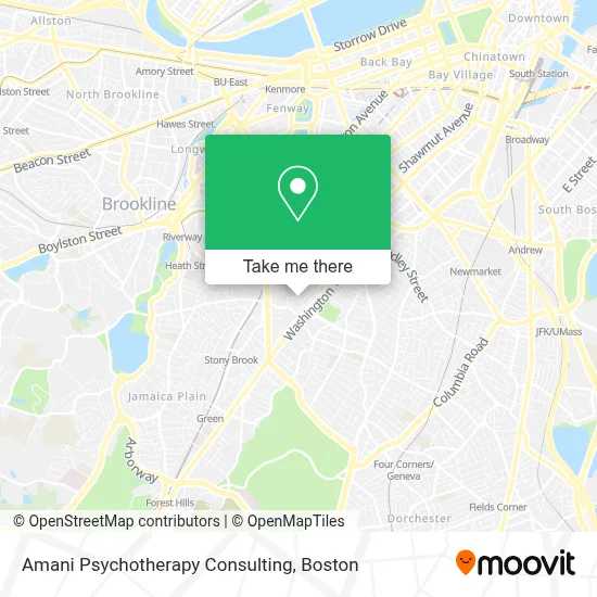 Amani Psychotherapy Consulting map
