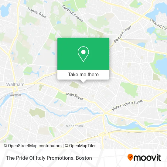 The Pride Of Italy Promotions map