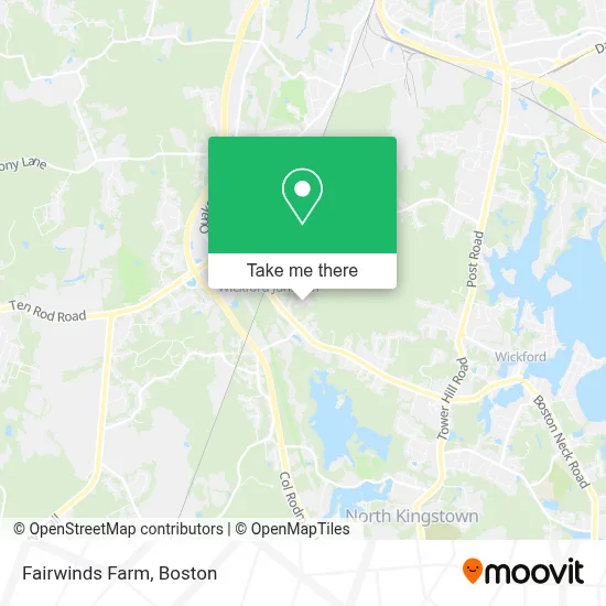 Fairwinds Farm map