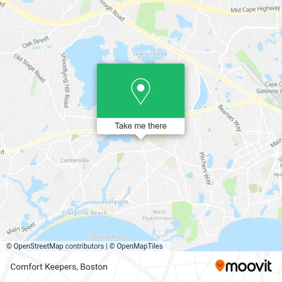 Comfort Keepers map