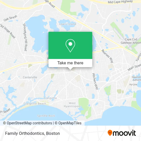 Family Orthodontics map