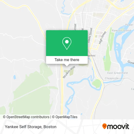 Yankee Self Storage map