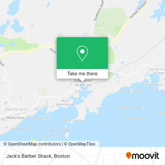 Jack's Barber Shack map