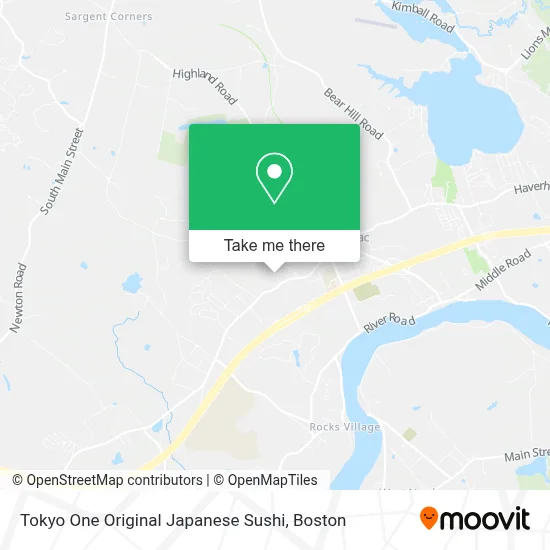 Tokyo One Original Japanese Sushi map