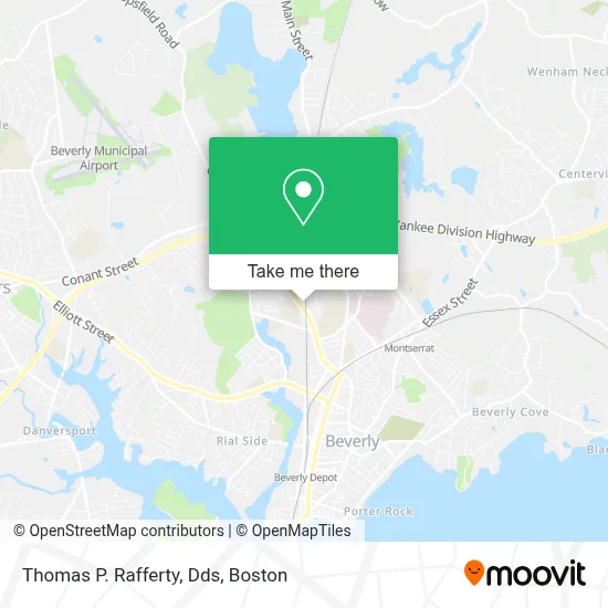 Thomas P. Rafferty, Dds map