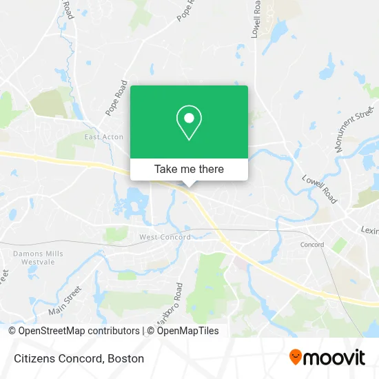 Citizens Concord map