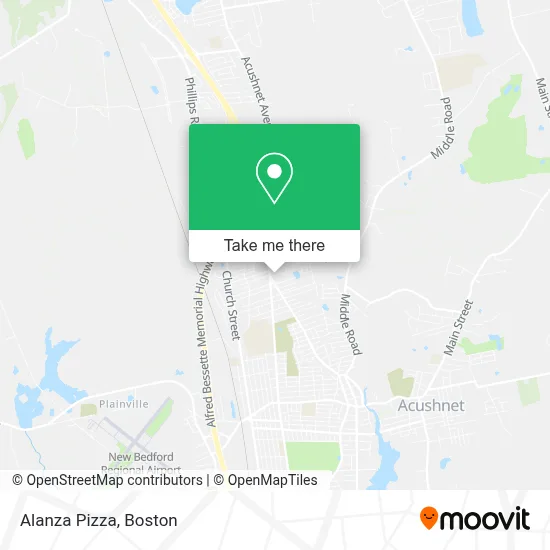 Alanza Pizza map
