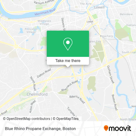 Blue Rhino Propane Exchange map