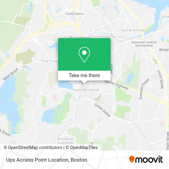 Ups Access Point Location map