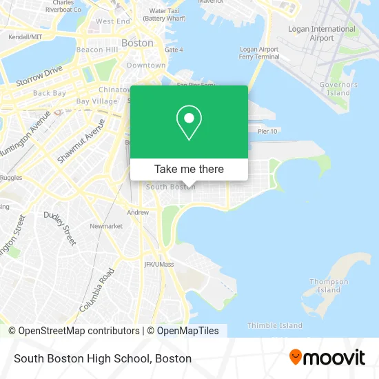 South Boston High School map