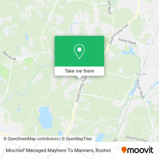 Mischief Managed Mayhem To Manners map