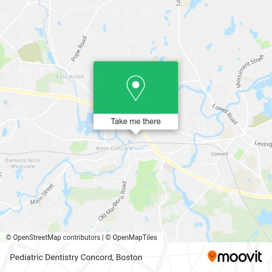 Pediatric Dentistry Concord map