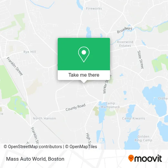 Mass Auto World map