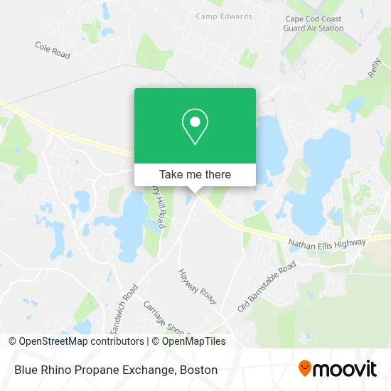Blue Rhino Propane Exchange map