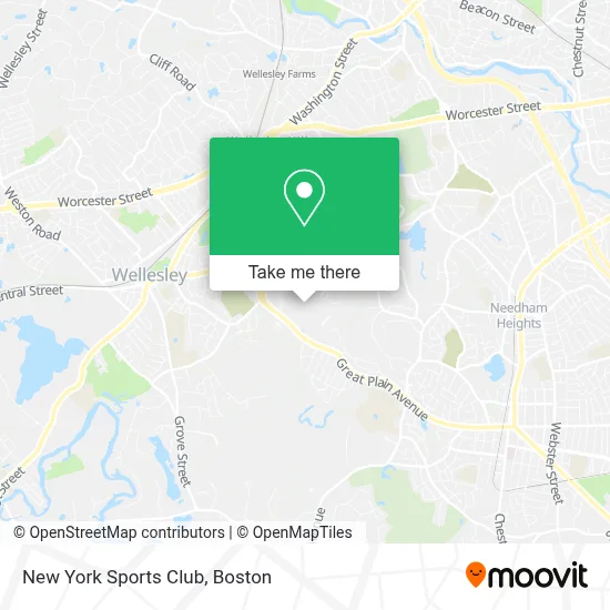 New York Sports Club map