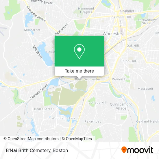 B'Nai Brith Cemetery map
