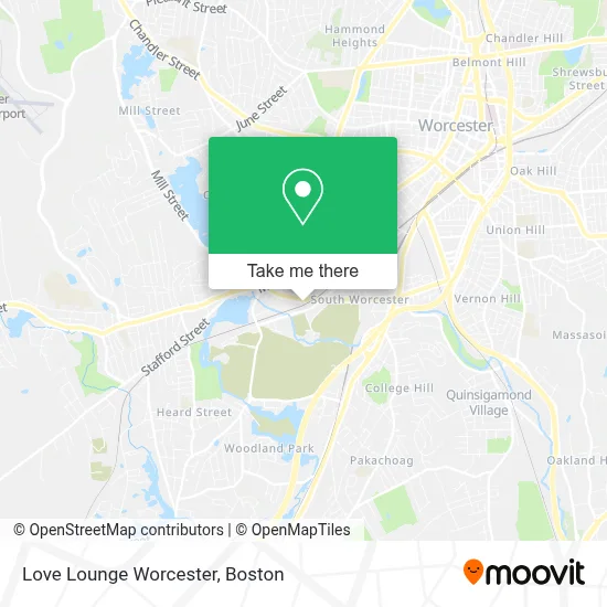 Love Lounge Worcester map