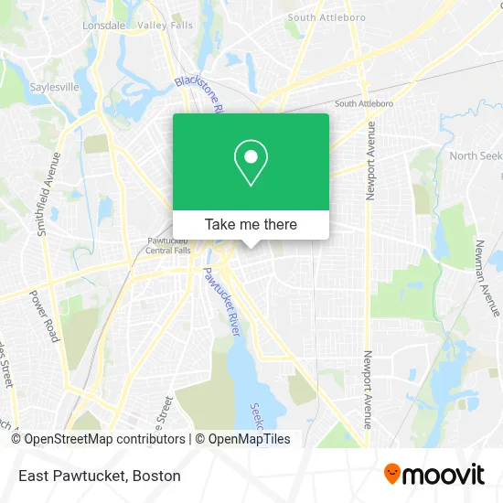 East Pawtucket map