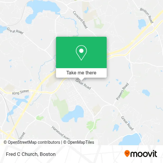Fred C Church map