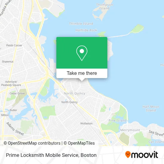 Prime Locksmith Mobile Service map