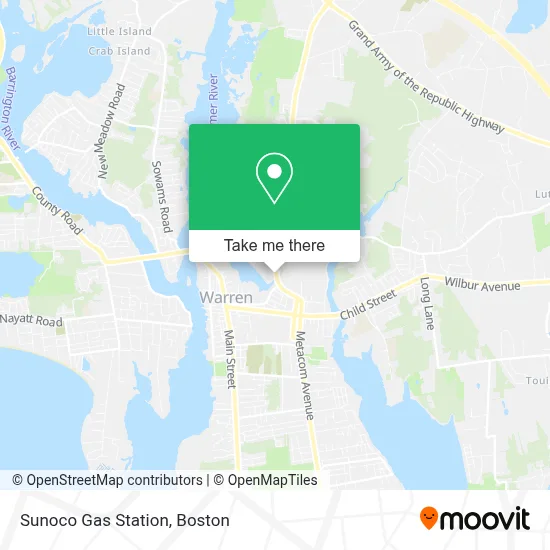 Sunoco Gas Station map