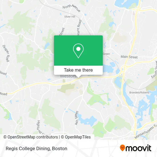 Regis College Dining map
