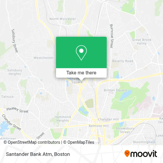 Santander Bank Atm map
