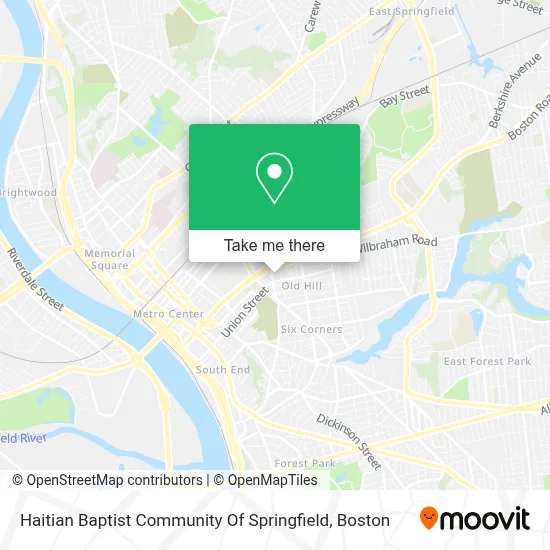 Haitian Baptist Community Of Springfield map