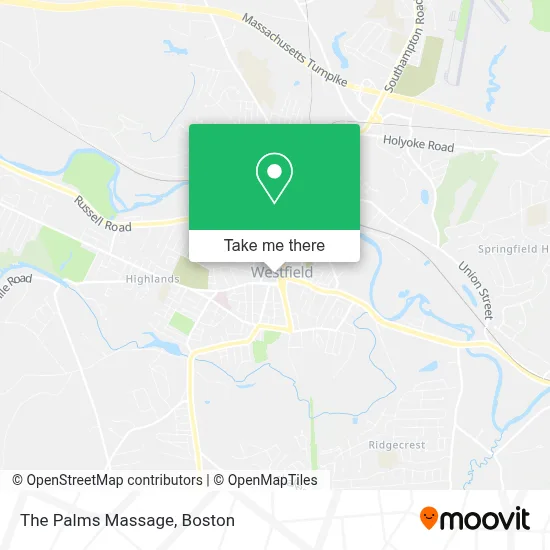 The Palms Massage map