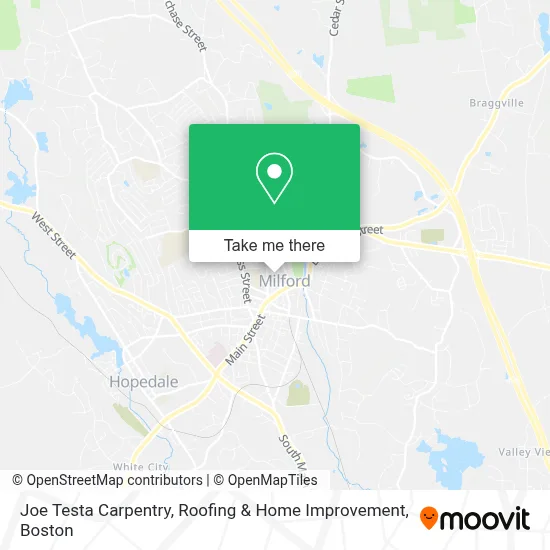 Joe Testa Carpentry, Roofing & Home Improvement map
