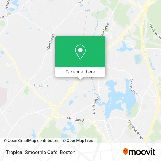 Tropical Smoothie Cafe map