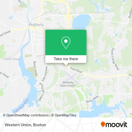 Western Union map