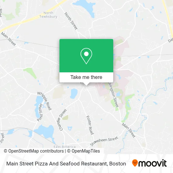 Main Street Pizza And Seafood Restaurant map