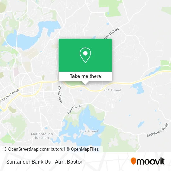 Santander Bank Us - Atm map