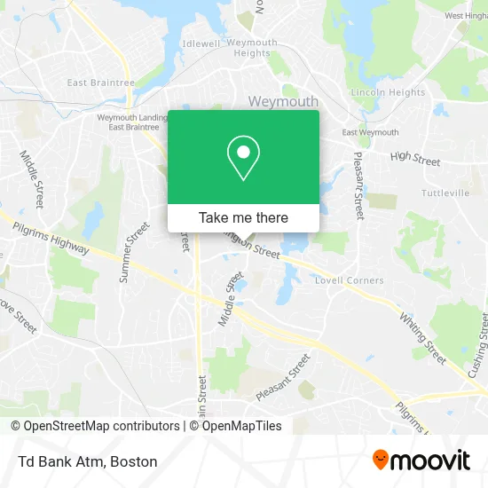 Td Bank Atm map