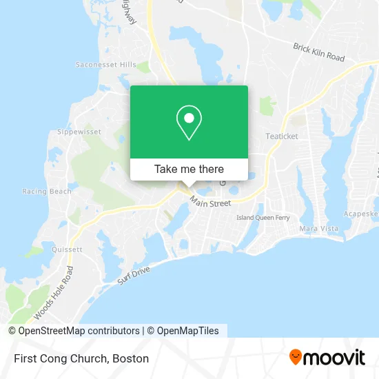 First Cong Church map