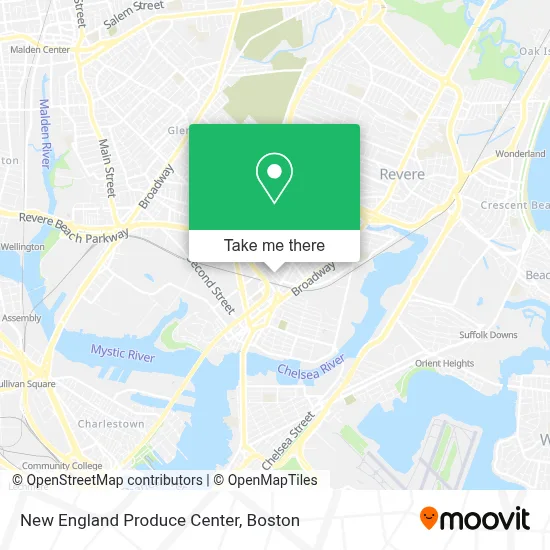 New England Produce Center map